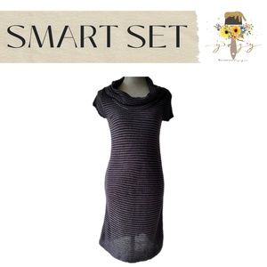 SMART SET XS, Grey/Black, Sweater Dress